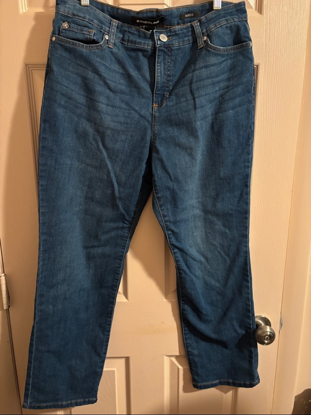 Bandolino womens Blue Straight-Leg Jeans